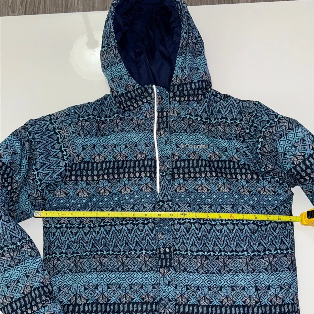 Columbia Youth Girls Snow Puff Hooded Jacket Full Zip Multicolor Size XL